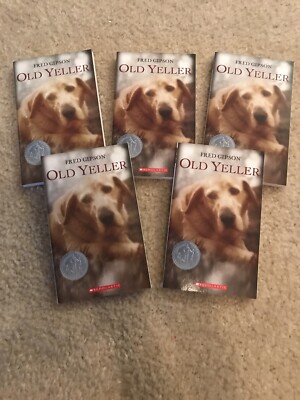 NEW Lot 5 copies OLD YELLER GAME Fred Gipson GUIDED READING Lit Circle NEWBERY 