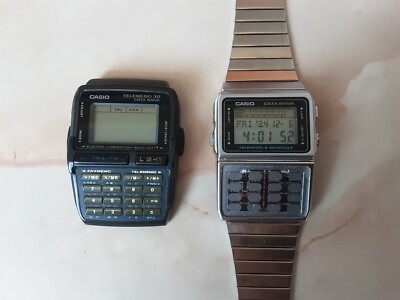 Casio 1253 DBC 30 and 676 DBC 610 Calculator Watch for Parts or