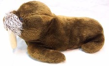 1975 Dakin VINTAGE BROWN WALRUS 8" Plush Stuffed Animal