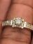 thumbnail 3  - Pave 0.91 Cts Round Brilliant Cut Diamonds Anniversary Ring In Hallmark 14K Gold