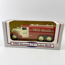 1930 Diamond T Tanker Coin Bank w/ Key ERTL True Value Hardware Die Cast Truck