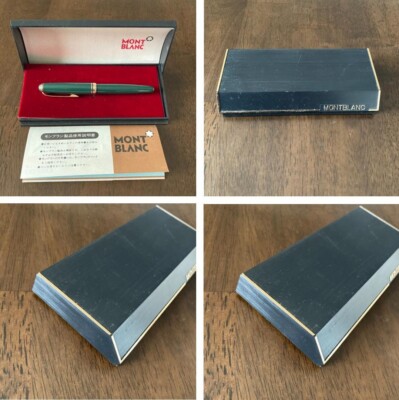 Fountain pen Montblanc 1950s 252 Kugel nib 14C green shaft qio8341y