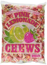 240 Count Pink Lemonade Flavor Chewy Candy Delicious Penny Candy Snacks