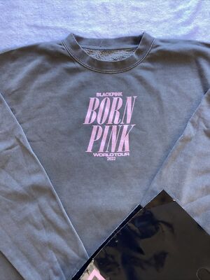 NEW BLACKPINK Official Born Pink Tour Merch Black Hoodie Large