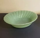 FIRE KING JADEITE SWIRL SHELL CEREAL BOWL ANCHOR HOCKING
