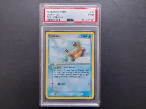 Pokemon - Squirtle 14/17 Common Pop Series 4 PSA 9