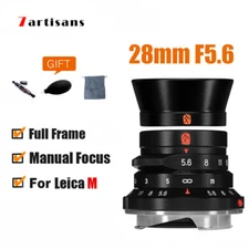 7artisans 28mm F5.6 Full Frame Large Aperture MF Lens For Leica M mount Camera