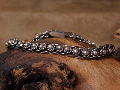 Vintage Sterling Silber Kettenglied Armband