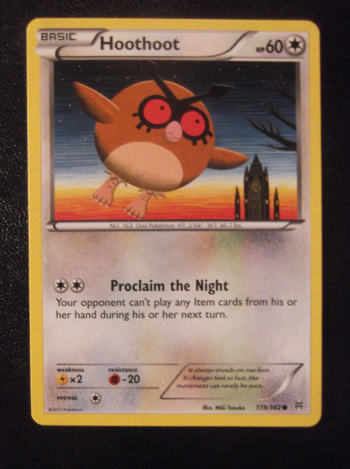 087PK119 - Hoothoot- 119/162 - Breakthrough - Common *