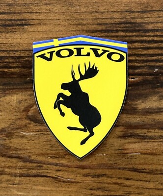 GENUINE Prancing Moose VOLVO 3  DESIGN #1 OG Vinyl Adhesive Decal