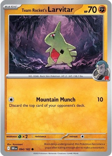 Team Rocket's Larvitar, SV10: Destined Rivals, 094/182, Common | eBay