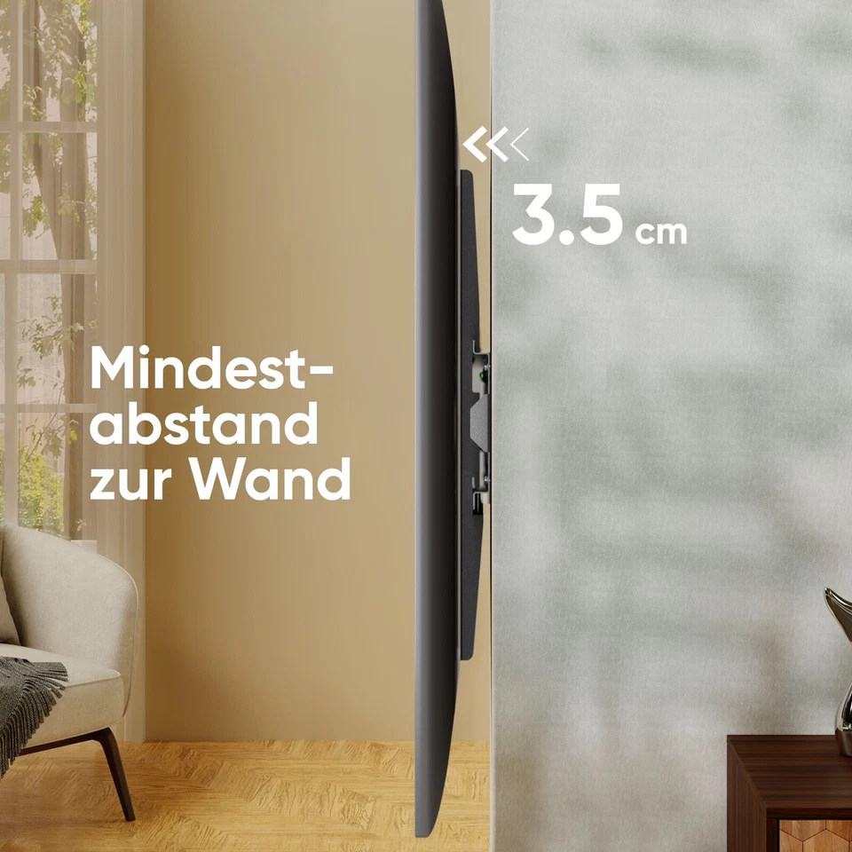 ONKRON TV Wandhalterung für 55-100 Zoll, bis 75 kg, max 800x600 VESA,UF4-B - Bild 4 von 4