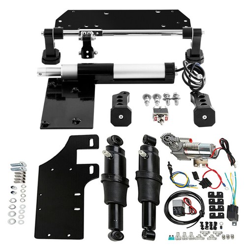 Electric Center Stand Rear Air Suspension Fit For Harley Road Street