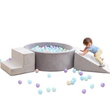 Foam Ball Pit with Play Block for Toddlers Ball Pool Climbing Block Soft Play...