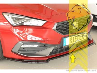 Rieger Frontspoiler Spoilerlippe Spoiler für Seat Leon KL FR Xcellence Style sch