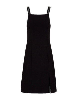 $190 Armani Exchange Women's, Sleeveless Summer Dress, Black, 4