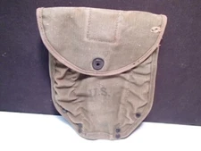 US Vintage Military Trench Shovel Cover Kenwood Mfg Co. ~ mid century PRICE DROP