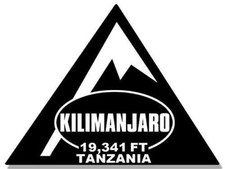 4" KILIMANJARO TANZANIA 19,341 FT HELMET BUMPER CAR STICKER DECAL MADE IN USA