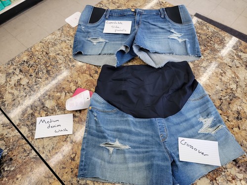 Isabel Maternity Shorts - Choose Your Size/wash - Picture 8 of 36