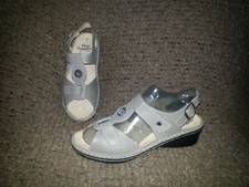 FINN COMFORT-Adana-Taupe/Grey/Beige Pebbled Leather-UK Size 5D-7 US-NWOB