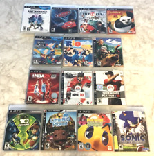 14 PS3 Games Sonic NBA Rio UP Cars2 Mickey Pac-Man Kung Fu Panda NHL Tiger Woods