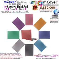 NEW mCover Hard Case for 2023-2024 14" Lenovo ThinkPad L14 Gen 3 / Gen 4 Laptop