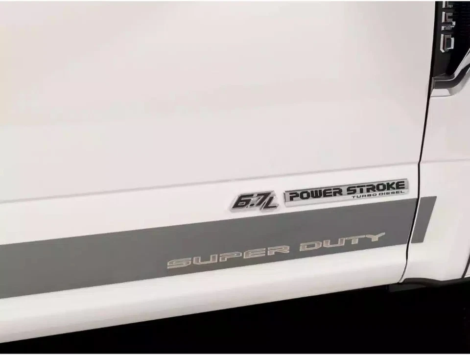 Rocker PANEL MOLDING Fits Select 2017-2021 Ford F350 SUPER DUTY Foto 4 de 4