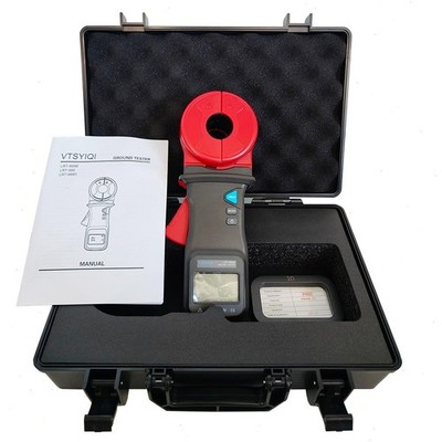 Clamp On Ground Resistance Tester with Resistance Range 0.010Ω～1000Ω 99 Gruops
