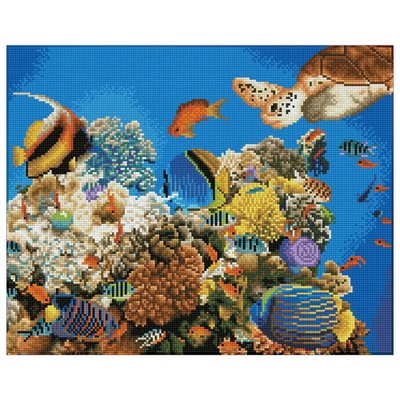 Under The Sea- Diamond Dotz Kit - Design Size 20'' x 16'' - 39 Colors - New