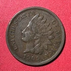 1909 US Indian Head Cent! VF Details! Last Year Issue! Lower Mintage Old US Coin
