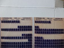 n°h306 lot  2 microfiche d'epoque citroen c25 n°221