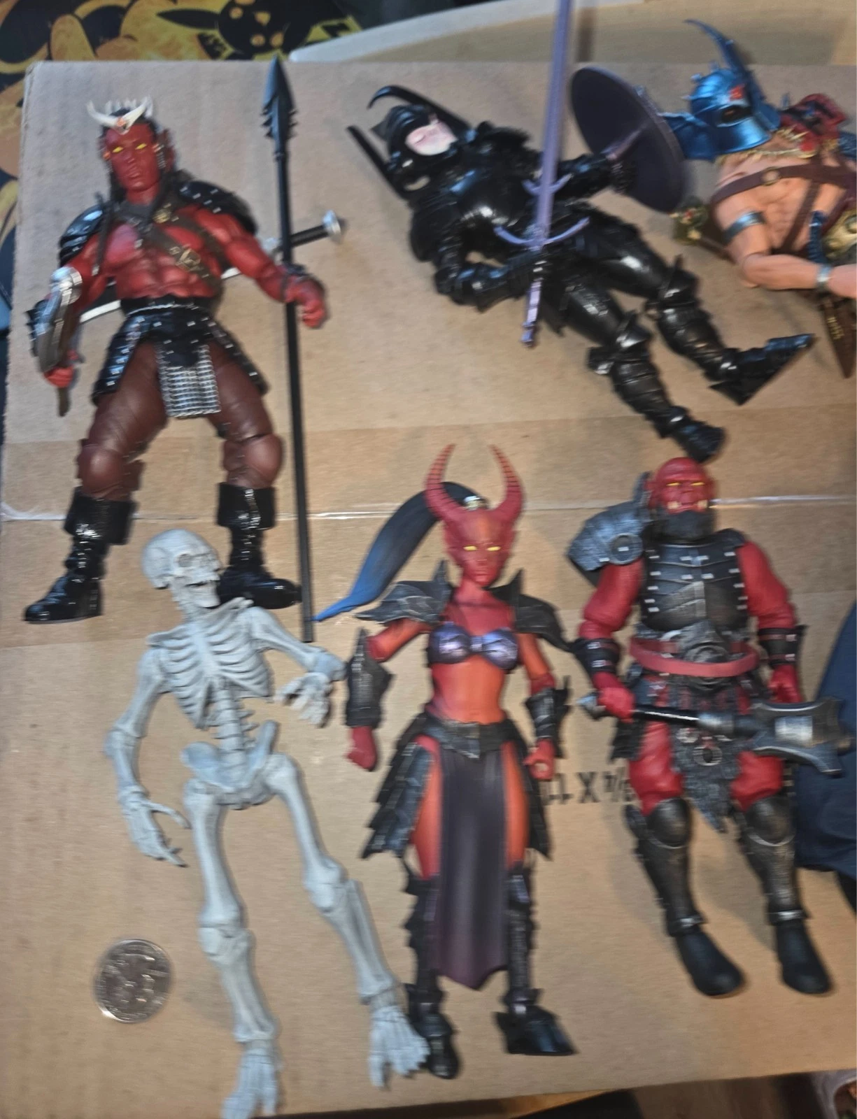 mythic legions action figures Lot d&d skeleton demons gladiator vampire plus mo image 2
