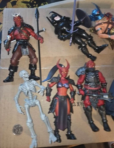 mythic legions action figures Lot d&d skeleton demons gladiator vampire plus mo image 2