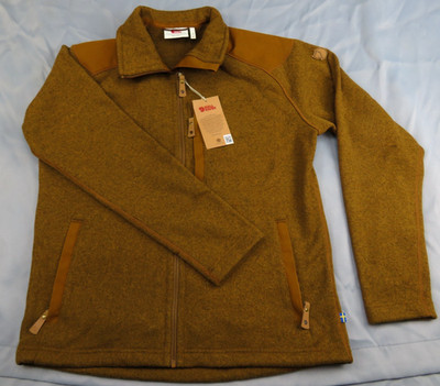 FjallRaven Buck Fleece Full Zip  M Medium Chestnut 81328