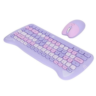 1 Cute Cat Form 2.4G Wireless Keyboard And Mouse Für PC