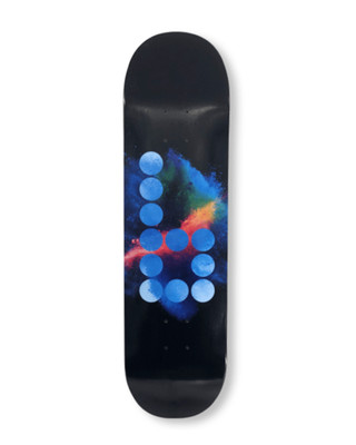 BRAILLE Skateboards MIDNIGHT B Deck 8.00'' Skateboard Deck Braille 8,0 + GRIPTAPE