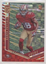 2018 Donruss Elite Rookies Red 91/199 Dante Pettis #182 y0i