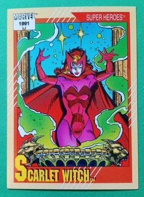 1991 Marvel Universe Scarlet Witch #26 Super Heroes 