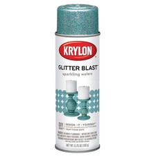 Krylon Glitter Blast Sparkling Waters Blue Glitter Spray Paint 5.75oz