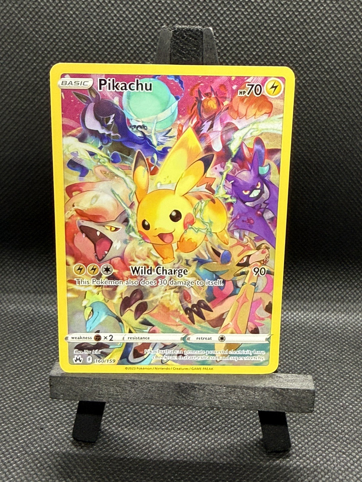 Pikachu 2023 Sword & Shield: Crown Zenith #160/159 Holo (Secret