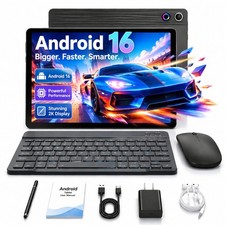 2026 10 Inch HD IPS Android 16 Tablet 20GB RAM 64GB ROM Dual Camera WiFi 6