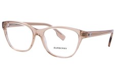 Burberry Auden BE2346 3358 Eyeglasses Women's Peach Full Rim Cat Eye 53mm