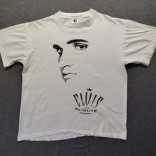 Vtg Elvis Presley 1994 Memphis TN Tribute T-Shirt Gem Full Print XL USA Made