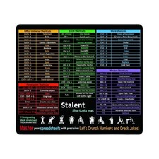 Computer Mouse Pad Desk Mat Excel Shortcut Mouse Pad Quick Key Non-slip Pad