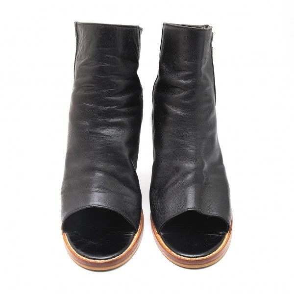 Botas de cuero Y's punta abierta talla EE. UU. aproximadamente 7,5 (K-98077) Foto 2 de 4