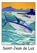 Affiche Poster Landes Béarn Pays Basque Aquitaine Pyrénées Saint Jean De Luz