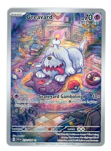 2023 Pokemon Scarlet & Violet Base Set Greavard 214/198 (NM) Illustration Rare