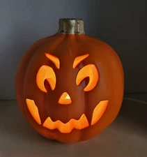 VTG 1998 The Paper Magic Group Inc. Light Up Scary Pumpkin Halloween Decoration