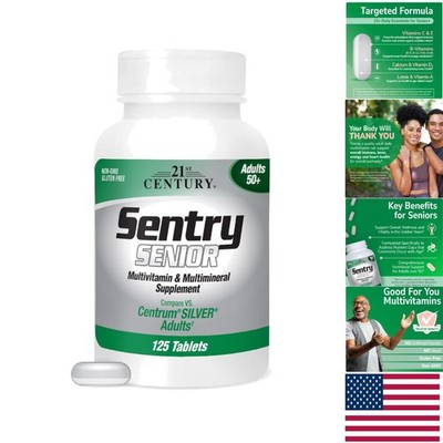 Complete Antioxidant Sentry Senior Multivitamins, 125 Count for Active Seniors