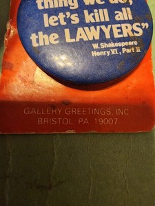 Vintage Medal Pin Laugh Lines